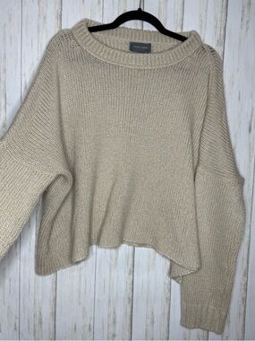Anthropologie Wooden Ships Cream oversized sweater